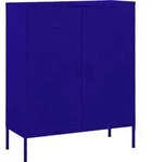 Lagerschrank Marineblau 80x35x101,5 Cm Stahl Vidaxl 972086
