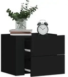 Wand-nachttisch Schwarz 45x30x35 Cm Vidaxl 876896