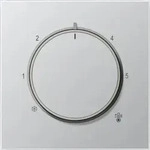 Jung Abdeckung F&uuml;r Raumtemperaturregler-eins&auml;tze, Serie Ls, Aluminium Al1749
