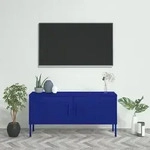 Vidaxl - Tv-schrank Marineblau 105x35x50 Cm Stahl 640630