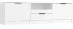 Tv-schrank Wei&szlig; 140x35x40 Cm Holzwerkstoff - Vidaxl