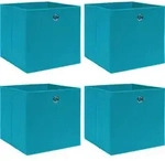 Aufbewahrungsboxen 4 Stk. Babyblau 32x32x32 Cm Stoff Vidaxl