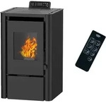 Sannover - Luft- Pelletofen Anita 7,6 Kw Schwarz