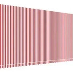 Markisenbespannung Rot Und Wei&szlig; Gestreift 6x3,5 M Vidaxl