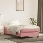 Taschenfederkernmatratze Rosa 90x190x20 Cm Samt - Vidaxl