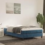 Taschenfederkernmatratze Dunkelblau 120x200x20 Cm Samt - Vidaxl