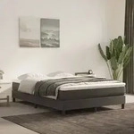 Taschenfederkernmatratze Dunkelgrau 140x190x20 Cm Samt - Vidaxl