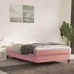 Taschenfederkernmatratze Rosa 120x200x20 Cm Samt - Vidaxl