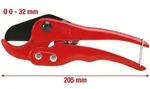 Kunststoff-rohrschere &Oslash; 0-32mm, 205mm