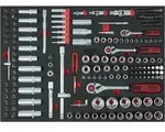 1/4"+3/8"+1/2" Steckschl&uuml;ssel-satz, 179-tlg In 1/1 Systemeinlage