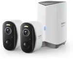 Baseus Security N1 Plus Dual 2k Au&szlig;en&uuml;berwachungsset (2 Kameras) &ndash; Wei&szlig;