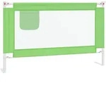 Kleinkind-bettschutzgitter Gr&uuml;n 120x25 Cm Stoff Vidaxl 572614