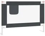 Vidaxl - Kleinkind-bettschutzgitter Dunkelgrau 90x25 Cm Stoff