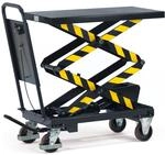 Fetra Hubtischwagen, Ladefl&auml;che 1010 X 520 Mm, 500 Kg, Hubbereich 440 - 1575 Mm