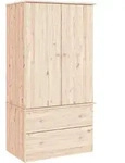 Kleiderschrank Alta 90x55x170 Cm Massivholz Kiefer - Vidaxl
