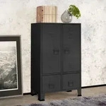 Kleiderschrank Industrie-stil Anthrazit 67x35x107 Cm Stahl - Vidaxl