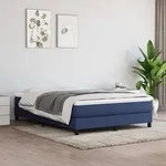 Taschenfederkernmatratze Blau 140x190x20 Cm Stoff - Vidaxl