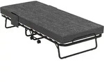 Klappbett G&auml;stebett Mit Rollen, 10 Cm Matratze, Abdeckung, Reisebett Mit