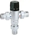 Thermomischer 3/4'' Brauchwassermischer Thermostatisch 30 Bis 65c&deg; M. Verschr. U. Rv