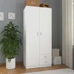 Kleiderschrank Wei&szlig; 80x52x180 Cm Holzwerkstoff Vidaxl