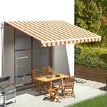 Markisenbespannung Gelb Und Orange 4,5x3 M Vidaxl