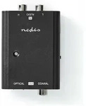 Digital Audio Converter One Way Anschluss Eingang 2x Rca Buchse Anschluss Ausgang 1x