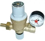 Caleffi 5332 1/2 Schr&auml;gdruckminderer Mit Manometer Und Abnehmbarem Element