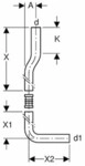 Zubeh&ouml;r - Sp&uuml;lbogenset 90, Exzentrisch 118.100.11.1 - Geberit