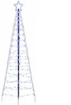 Vidaxl Led Christmas Tree With Ground Spikes Blue 250 Cm Iron