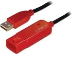 Usb-kabel Usb 2.0 Usb-a Stecker, Usb-a Buchse 12.00 M Schwarz 42782 - Lindy