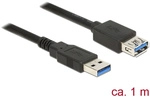 Usb-kabel Usb 3.2 Gen1 (usb 3.0 / Usb 3.1 Gen1) Usb-a Stecker, Usb-a Buchse 1.00 M