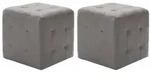 Nachttische 2 Stk. Grau 30&times;30&times;30 Cm Kunstleder Vidaxl