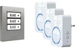 M-e Modern-electronics 100168 Funkklingel Komplett-set Beleuchtet, Klangaktiv, Mit