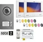 Grothe Set 1723/96 Video-sprechanlage, Zweidraht, Zweifamilienhaus, Wei&szlig;, 74514
