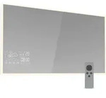 Infrarotheizung 600w &ndash; Wandmontage, Smart Mirror Mit Led-anzeige, Ip44,