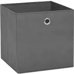 Aufbewahrungsboxen 4 Stk. Vliesstoff 28x28x28 Cm Grau Vidaxl