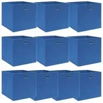 Aufbewahrungsboxen 10 Stk. Blau 32x32x32 Cm Stoff Vidaxl