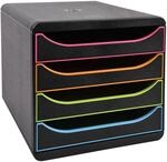 Big-box Schubladenbox Black Office Mit 4 Laden Schwarz Exacompta