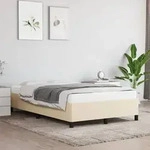 Bettgestell Ohne Matratze Creme 120x190 Cm Stoff Vidaxl