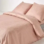 Homescapes - Damast Bettw&auml;sche Taube Beige Fadendichte 330, 240 X 220 Cm