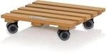 Lechuza&reg; Zuebh&ouml;r Rolluntersetzer Natural Wood 28 Square Quadratisch - Fsc 100 %