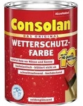 Consolan Wetterschutz-farbe 0,75 L Kieselweiss Holzschutzfarbe
