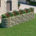 Vidaxl Gabionen-hochbeet Verzinktes Eisen 500x100x100 Cm