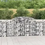 Vidaxl - Gabionen Mit Hochbogen 25 Stk 300x50x100/120cm Verzinktes Eisen