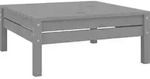 Gartenhocker Grau Massivholz Kiefer Vidaxl