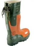 Fp - Feldtmann Forstsicherheitsstiefel Ulme, Extra Breit Oliv/orange Naturkautschuk,