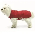 Fashion Dog - Hundemantel Mit Kunstpelz-futter - Rot - 47 Cm