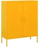 Lagerschrank Senfgelb 80x35x101,5 Cm Stahl Vidaxl 652845