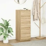 Vidaxl Sideboard Mit Schubladen Sonoma-eiche 37,5x35x99 Cm