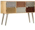 Sideboard 120 X 30 X 75 Cm Massivholz Mango - Vidaxl